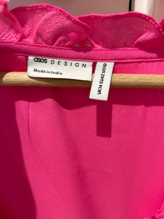 Vestido ASOS DESIGN fiesta cóctel rosa