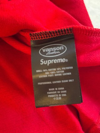 Vanson Supreme Spiderman Chaqueta Roja Talla M