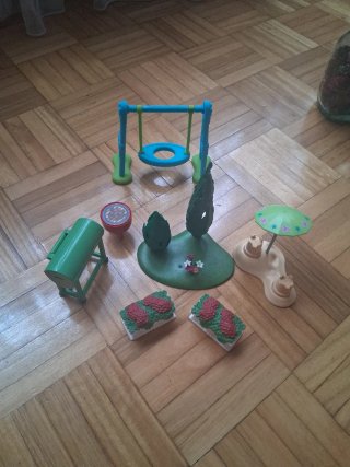 Set accessori per casa delle bambole da giardino