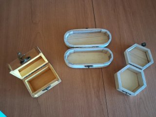 3 Joyeros Pequeños Madera
