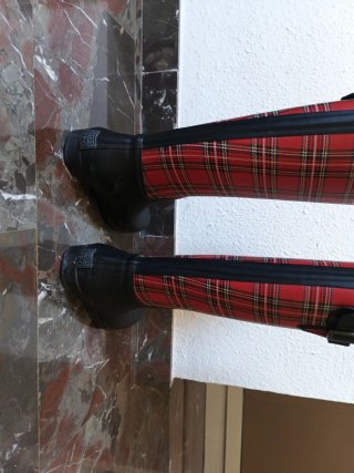 Botas altas de agua Gioseppo a cuadros