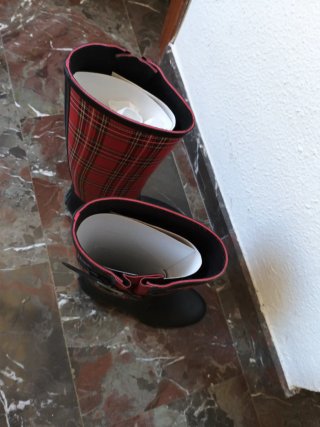 Botas altas de agua Gioseppo a cuadros
