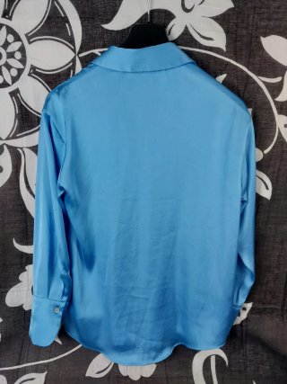 Camicia Zara Raso Azzurra Tg. M