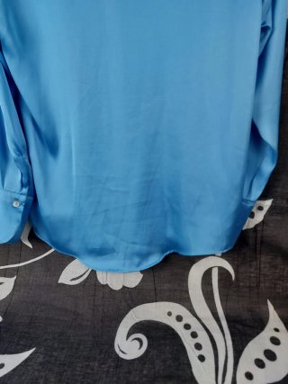 Camicia Zara Raso Azzurra Tg. M
