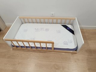 Cama Montessori 70x140 + colchón viscoelástico