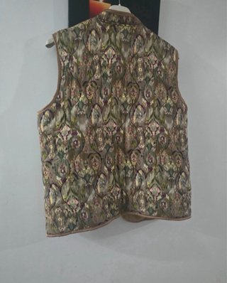 Chaleco acolchado estampado mujer