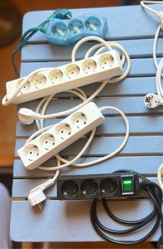 Lote 4 regletas eléctricas