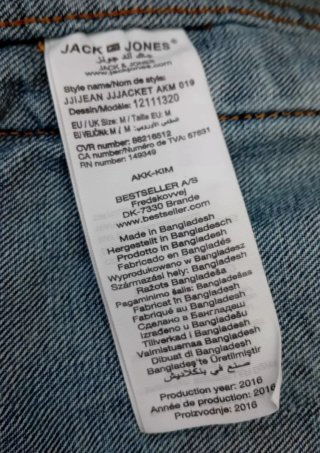 Chaqueta Vaquera Jack & Jones Talla M