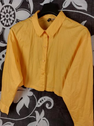 Camicia crop H&M senape taglia S