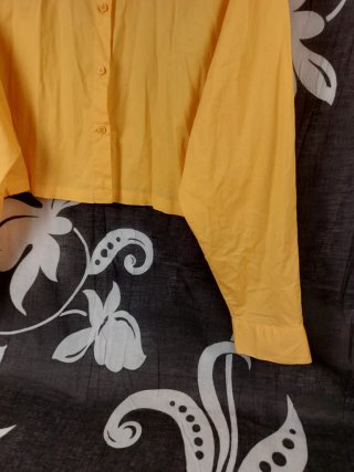 Camicia crop H&M senape taglia S
