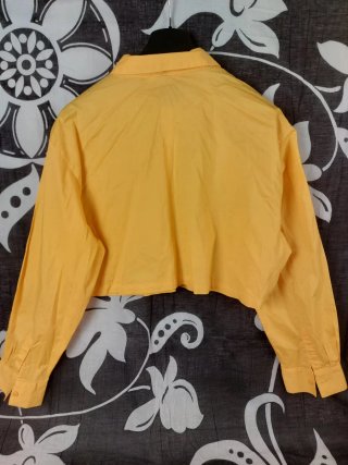 Camicia crop H&M senape taglia S