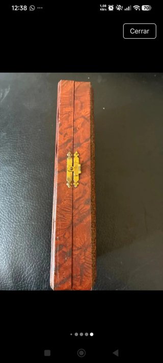 Estuche Sello y Abrecartas  francés Siglo XIX