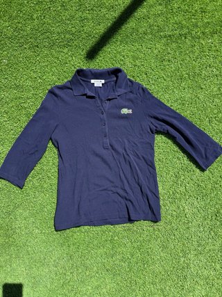 Polo Lacoste Mujer Azul Marino Talla S