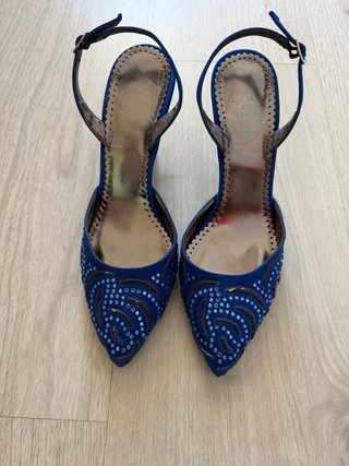 Zapatos de fiesta Marian azules talla 37