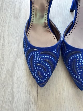 Zapatos de fiesta Marian azules talla 37
