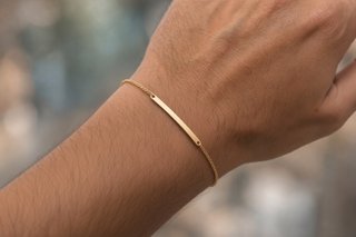 Pulsera de Placa SOUL 18k