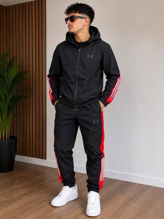 Chándal Under Armour Negro y Rojo
