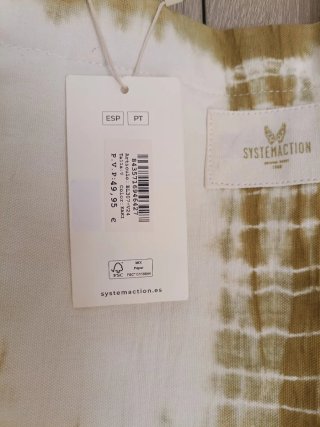 SystemAction Bolso tote de lona gruesa algodón
