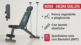 Panca Palestra Regolabile e Pieghevole - Nuova