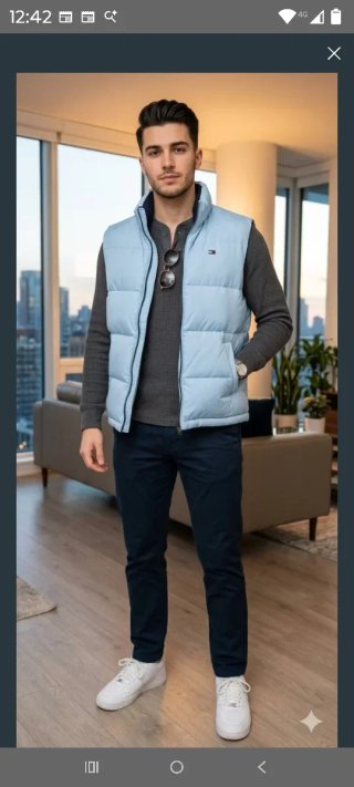 Chaleco Tommy Hilfiger Azul Talla M