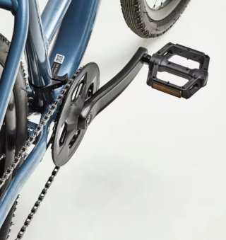 Bicicleta de trekking azul