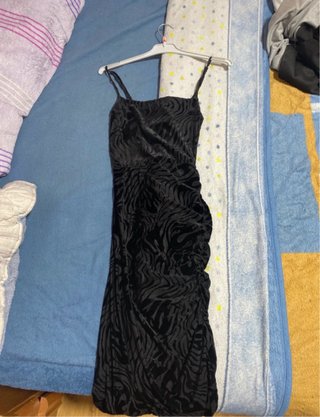 Vestido negro terciopelo