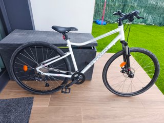 Bicicleta Híbrida Mujer Blanca