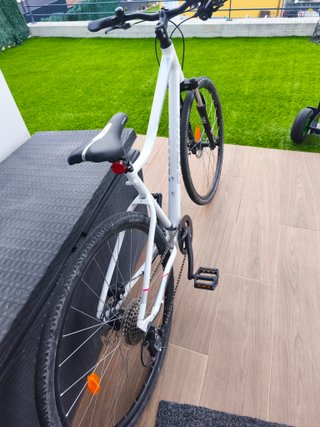 Bicicleta Híbrida Mujer Blanca