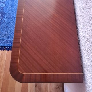 Mesa consola extensible estilo clásico de madera