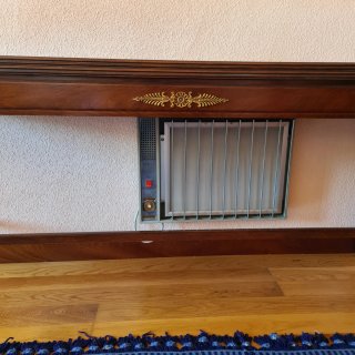 Mesa consola extensible estilo clásico de madera