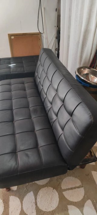 Sofá Cama Cheslong Negro