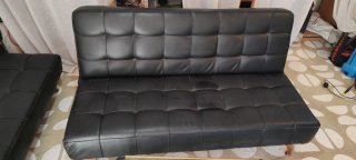 Sofá Cama Cheslong Negro