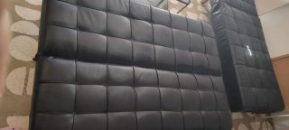 Sofá Cama Cheslong Negro