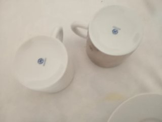 Juego 2 Tazas Café Cerámica Alemana