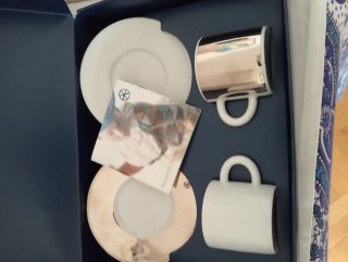 Juego 2 Tazas Café Cerámica Alemana