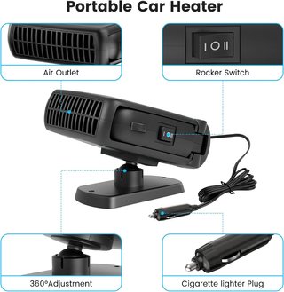 Calentador Coche Portátil 12V 200W