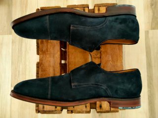 Loake 1880 Cannon Monk Strap Azul Marino