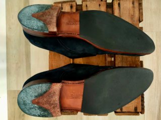 Loake 1880 Cannon Monk Strap Azul Marino