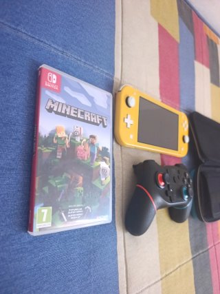 Nintendo Switch Lite + Mando + Minecraft