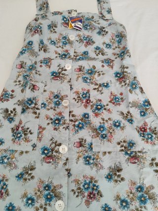 Vestido tirantes vintage floral 70s a estrenar