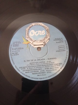 Burning 🇪🇸 El fin de la década LP Vinilo 1979