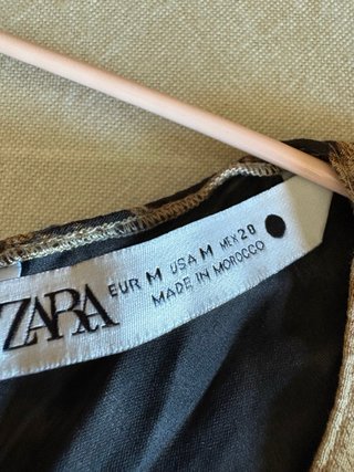 Vestido largo animal print Zara