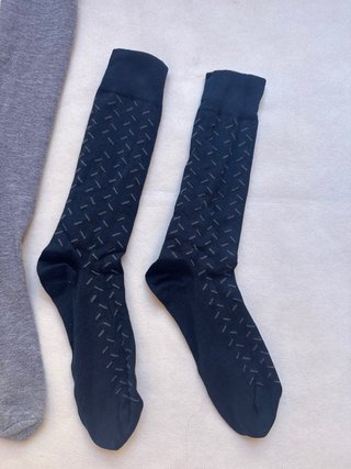 Pack 2 Calcetines Altos Calzedonia Mujer Gris y Az