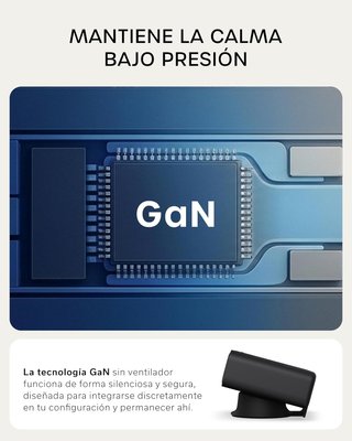 Cargador GaN 240W Satechi ChargeView Pantalla LCD