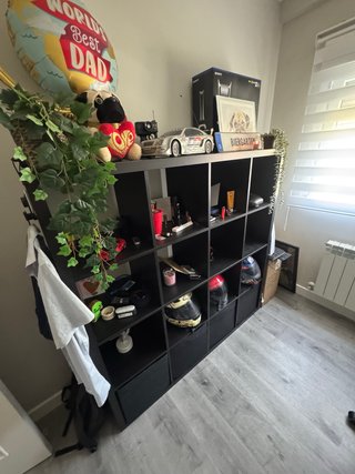 Mueble Kallax 4x4 negro