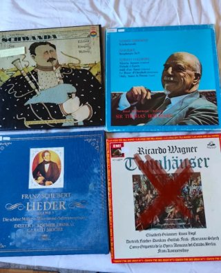 Cajas Lps. 3€ por caja. Vinilos Clásica y Ópera