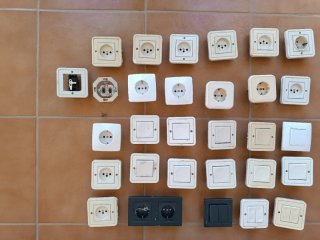 Enchufes e interruptores