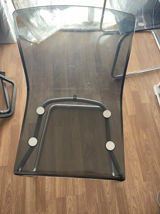 Silla Tobias Ikea Gris Transparente
