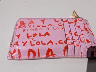 Monedero Bimba y Lola rosa con estampado