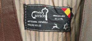 Chaleco de Piel Marrón Talla M